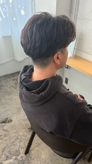 メンズ 透明感カラー さきのヘアスタイル