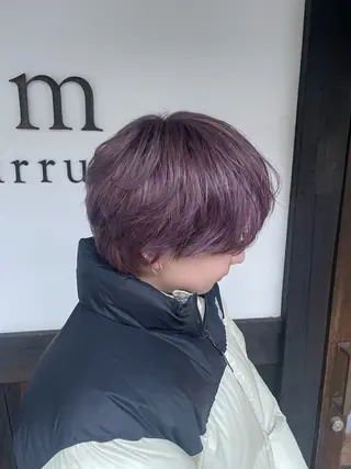 メンズ ブリーチ🌟レイヤー 縮毛矯正/青木華音のヘアスタイル