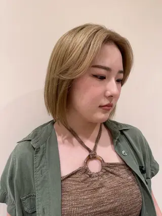 ショート 松下仁美 /ボブ顔周りレイヤーのヘアスタイル