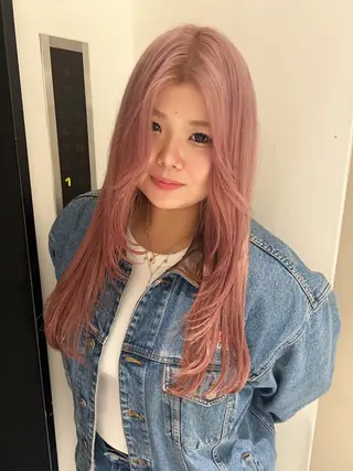 ロング カラー ayaka🫧 梅田ダブルカラーのヘアスタイル