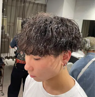パーマ メンズ 京都河原町 メンズパーマ助川龍哉のヘアスタイル