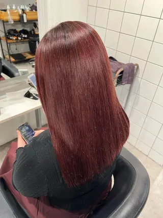 ロング カラー ヘアアレンジ ANNIE/AYU MI/ブラウンカラーのヘアスタイル