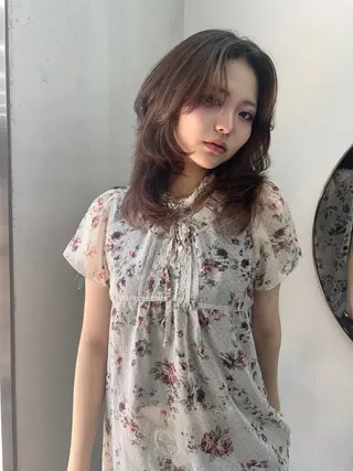 ミディアム 玖須 綾音 /柔らかい海外ヘア♡のヘアスタイル