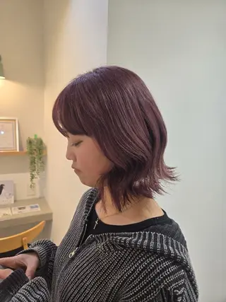 ミディアム 柏Wcolor/UC HIBORINAMIのヘアスタイル
