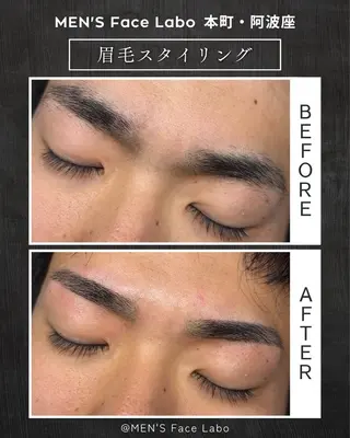 メンズ アイブロウ メンズフェイスラボ 本町･阿波座の眉毛・アイブロウイメージ