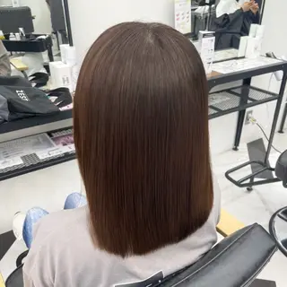 セミロング カラー パーマ ヘアアレンジ メンズ mona/ ストレートスタイル✨のヘアスタイル