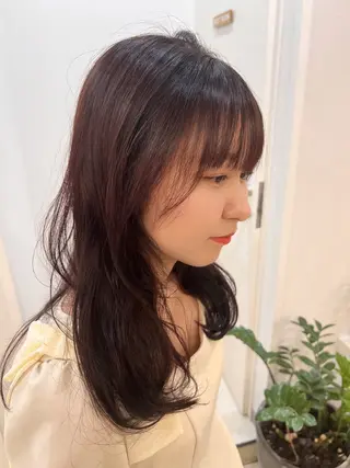 ミディアム 透明感カラー✨ 艶カラーのヘアスタイル