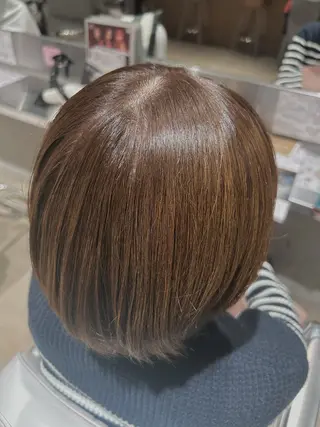 ミディアム カラー はらだ かなうのヘアスタイル