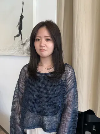 セミロング 橋本叶夢/ お洒落hairのヘアスタイル