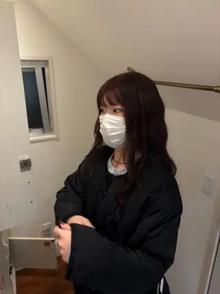 ロング カラー 佃 風子のヘアスタイル