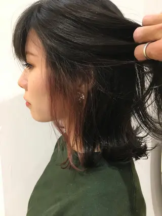 セミロング カラー ハイトーン/メンズ 水野翔太のヘアスタイル
