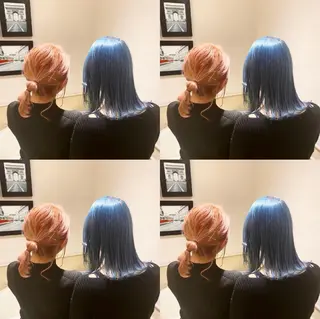 セミロング カラー レイヤー×艶髪特化 マネージャー安藤光司のヘアスタイル