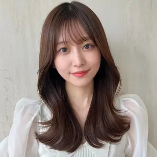 セミロング 🧡くびれヘア/前髪 顔周り🧡久原結衣のヘアスタイル