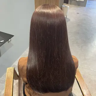 ミディアム カラー Mimi🎀ブリーチ なし透明感 Ｗカラーのヘアスタイル