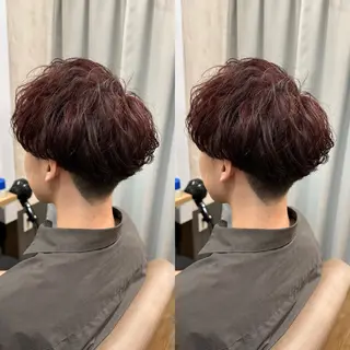ミディアム パーマ メンズカット/ メンズパーマ/塚本のヘアスタイル