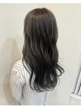 セミロング カラー 【透け感カラー】 沖田航祐のヘアスタイル