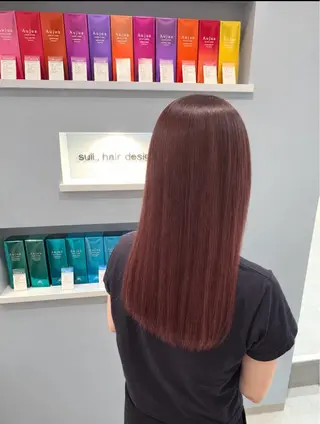 セミロング カラー 透明感カラー/ ブリーチ🩰🪽のヘアスタイル