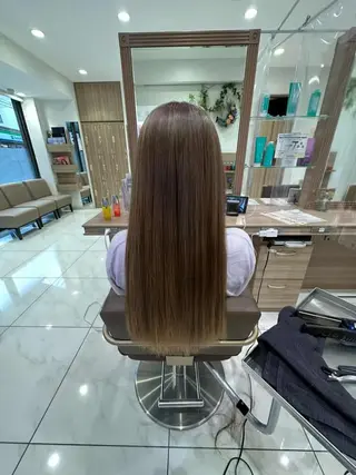 ロング カラー 小平 悠人のヘアスタイル