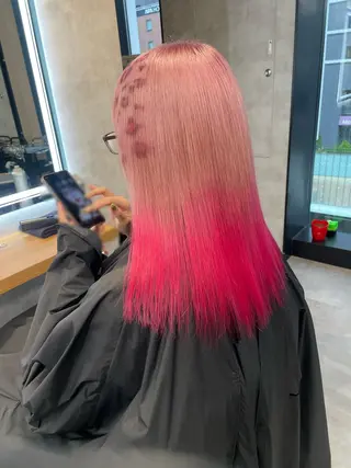 セミロング カラー ヘアアレンジ 透明感カラー/推しカ ラー☁️JURAのヘアスタイル