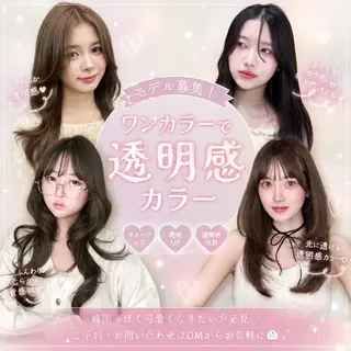セミロング 大宮透明感トレンド ヘア🫧セナ🤍のヘアスタイル