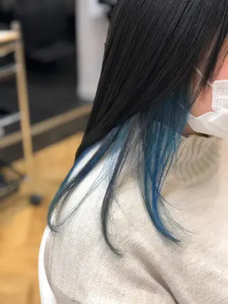セミロング 青木 優歩のヘアスタイル
