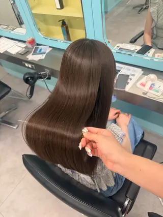 ロング 北新地/縮毛矯正 /あやなのヘアスタイル