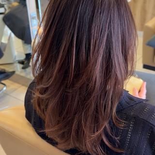 ミディアム レイヤーカット 登美ヶ丘/ Yutaのヘアスタイル