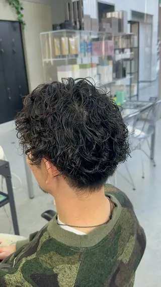ショート パーマ メンズ DEW SHUNSUKEのヘアスタイル