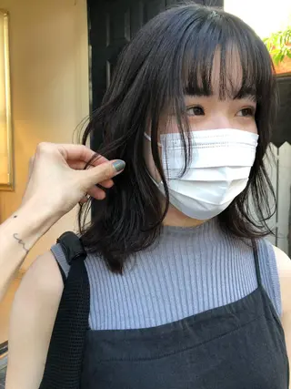 ミディアム eri kinjoのヘアスタイル