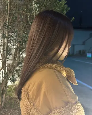 ロング カラー 原田 未空歩のヘアスタイル
