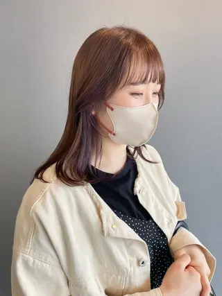 ミディアム カラー kitin 吉祥寺 山岸花のヘアスタイル
