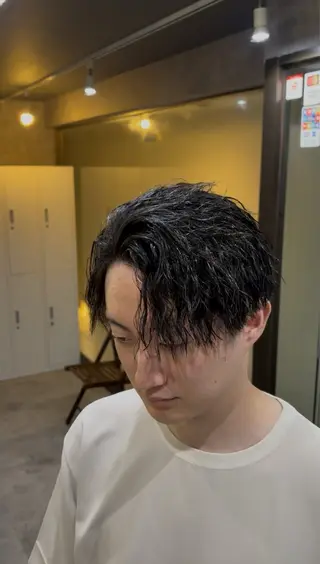 ショート りょうま⚡️新小岩 ニュアンスパーマのヘアスタイル