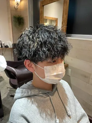カラー パーマ メンズ 優真/難波で 1番パーマが上手いのヘアスタイル