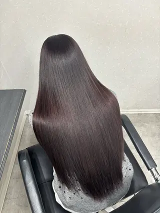 ロング カラー ケアブリーチ🥣 縮毛矯正Ryokoのヘアスタイル