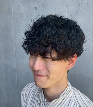 パーマ メンズ メンズ特化美容師⭐ ナツ/ポケモン/手品のヘアスタイル
