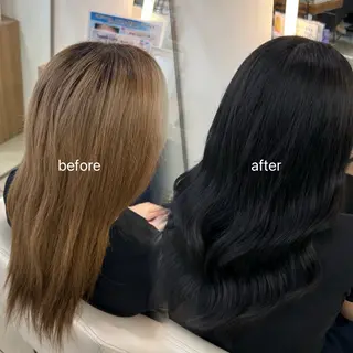 セミロング 海外ベージュカラー/ ハイライト/SAKUのヘアスタイル