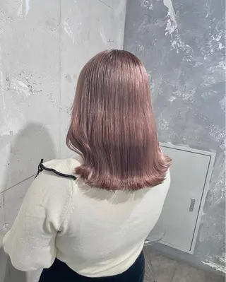 ミディアム カラー ベージュカラー💖 やすひろのヘアスタイル
