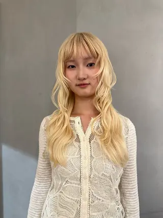 ロング カラー 美髪・シールエクステ ホソタニリョウコのヘアスタイル