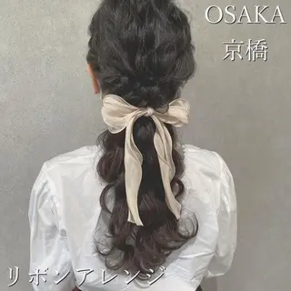 ミディアム ヘアアレンジ hair salon MEMENTOのヘアスタイル