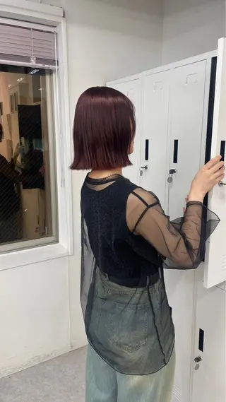 ショート 💍モテる艶髪 透明感カラー💖のヘアスタイル