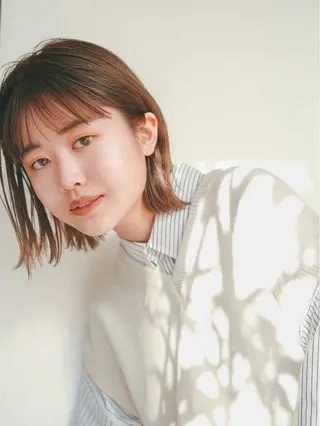 ショート 縮毛矯正×ボブ🥣 オイカワ レイのヘアスタイル