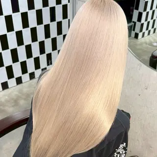 ロング パーマ ヘアアレンジ メンズ ⭐️ハイトーン⭐️ 💕SAKURA💕のヘアスタイル