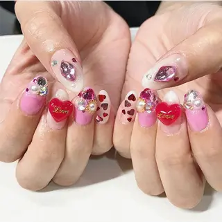 ネイル 渋谷／チップ長さ出し 👑アプレgel-xのネイルデザイン