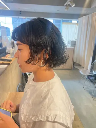 ショート パーマ 似合わせ特化❤️ カット/パーマ/梅田のヘアスタイル