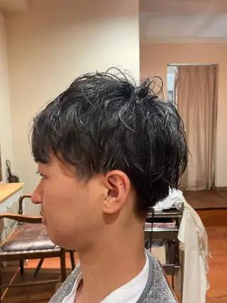 ショート パーマ メンズ 🌙19時以降通える メンズ専門 コーダイのヘアスタイル