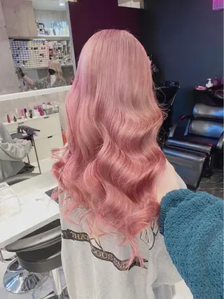ロング カラー ヘアアレンジ メンズ ハイトーン特化💍 NØRN💍韓国のヘアスタイル