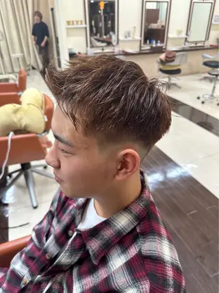 ショート カラー パーマ メンズ 成田No.1 メンズヘア/清和武虎のヘアスタイル