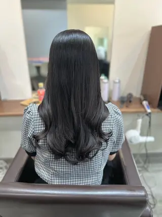 ロング カラー パーマ 平日オススメ✨ コスパ&タイパ✨山下のヘアスタイル