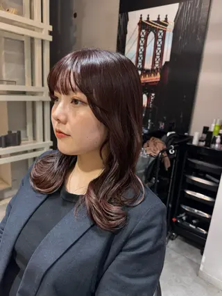 ミディアム カラー 似合う髪型見つけます AYAKAのヘアスタイル