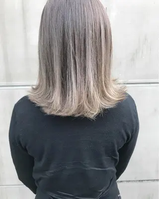 ミディアム カラー 【渋谷で人気】艶髪× 髪質改善/ツヤカラーのヘアスタイル